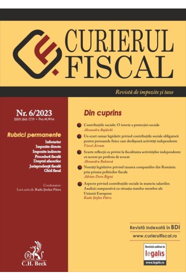 Curierul fiscal nr. 6/2023