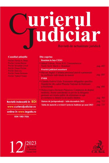 Curierul Judiciar nr. 12/2023