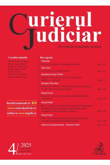 Curierul Judiciar nr. 4/2025